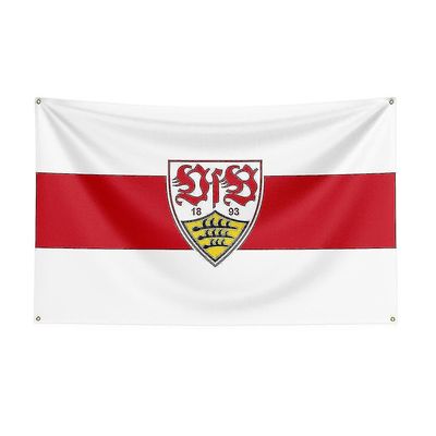 Født Pretty 3x5 Vfb Stuttgart Flag Polyester Trykt Racing Sport Banner For Dekor B 60 x 90cm