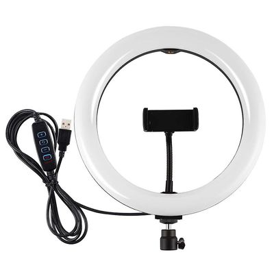Ruili Pkt3059b 6,2 tommer 6500k-3200k Led Ring Light For Tik Tok Youtube Live Streaming Vlogging Selfie 3 Modes Dæmpet Lampe Med 16,5 cm stativ
