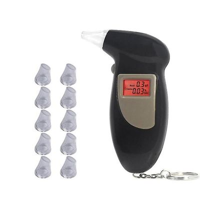 2022 Professionel Alkohol Breath Tester Breathalyzer Analyzer Detector Test Nøglering Breathalizer Breathalyser Device LCD-skærm Høj kvalitet