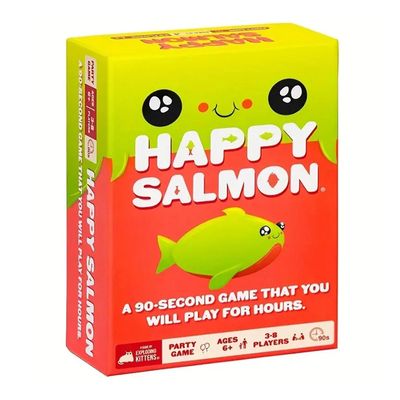 Happy Salmon kortspil til 3-8 spiller Forældre-barn interaktion puslespil legetøj julefødselsdagsgave glad laks