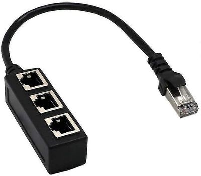 Verkko 1–3-porttinen Ethernet-sovitinkaapeli, verkkokaapelin jakaja, yksi-kolme Ethernet-jatkokaapeli9191114102306