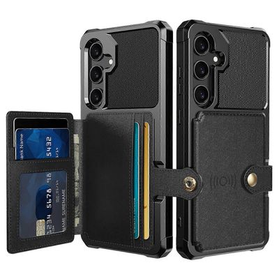 ZM03 Samsung Galaxy A55 5G -kotelolle Lompakko magneettinen autoteline puhelimen kansi Monivärinen Style A
