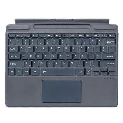 2089D yhteensopiva Microsoft Surface Pro 11 / 10 / 9 / 8 / X magneettisen adsorption värikkään valon langattoman Bluetooth-näppäimistön kanssa Harmaa