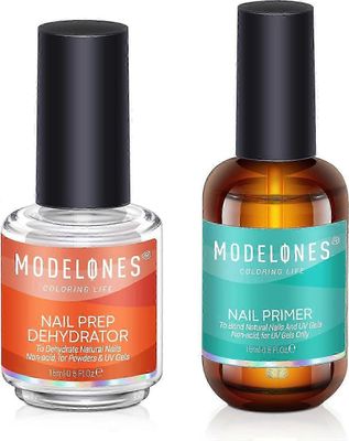 Ammattimainen geelikynsilakkapohjamaali, 2kpl 15ml hapoton luonnollinen kynsien valmisteludehydraatti, ilmakuiva ylivoimainen liimauspohjamaali akr...