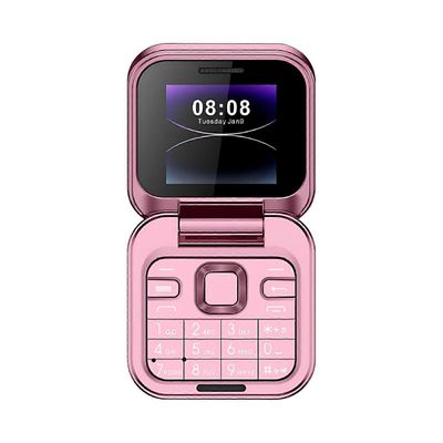 Fruushop 2024 Uusi Mini Flip -matkapuhelin 2 SIM-kortti Pieni näyttö taitettava matkapuhelin lukitsematon läppäpuhelin 2G Flip matkapuhelin eläkelä...