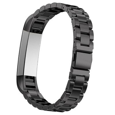 Sajygv Sajy rostfritt stål klocka band armband armband för Fitbit Alta Hr Smart Watch D Svart