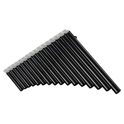 16-rørs Pan Fløyte G-a2 Key Pan Pipes Abs Panpipes Kinesisk tradisjonell treblåse instrument med bæreveske - svart