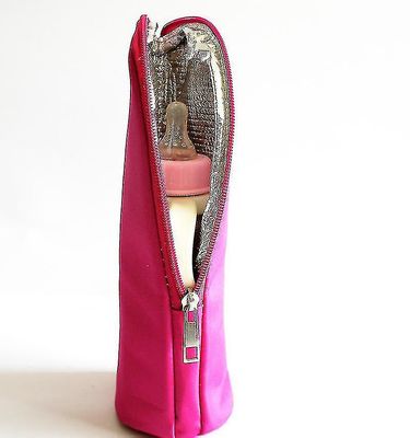 vannflaske kjøler tote bag isolert holder bæreveske for reise Rose rød