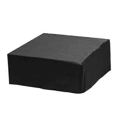 Ulkona säänkestävä kylpytynnyrin kansi vedenpitävä kangas säädettävä kiristysnauharakenne UV-kestävä raskas musta M