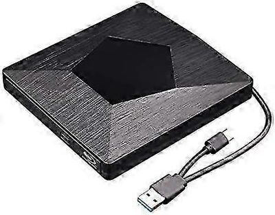 Blu ray ulkoinen 3D-aseman lukija, erittäin ohut USB 3.0 ja Type-C Blu ray optinen CD DVD -asema Mac OS: lle, Windows XP / 7/8/10, kannettava tieto...