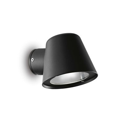 Ideal Lux Lighting Ideel Lux Gas - 1 lys udendørs væg lys sort IP43, GU10