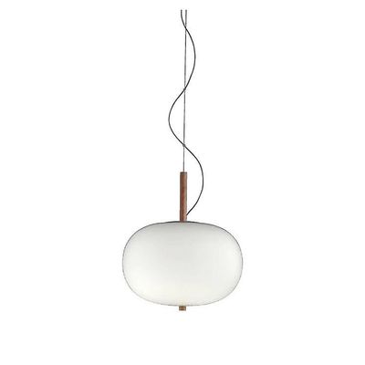 LEDS-C4 GROK Lighting Ilargi LED Globe loftvedhæng mat hvid lys ask 1-10V dæmpning 32cm 1315lm 2700K
