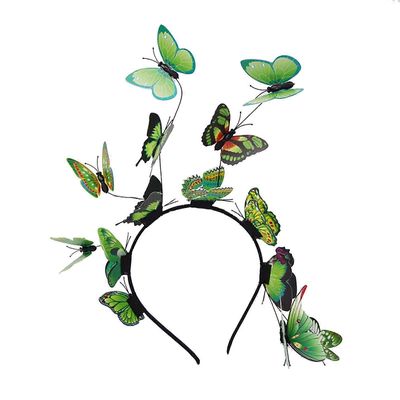 Morsiushiustarvikkeet Uudet valokuvapäähineet Pääpanta Esty Suosittu Butterfly Hair Band Hiustarvikkeet Vihreä
