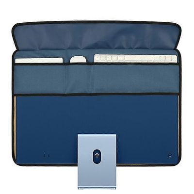 TXESIGN iMacille 24 tuuman tietokonenäytön näyttö pölysuoja PU-nahkainen säilytysholkki suojakotelo Ocean Blue