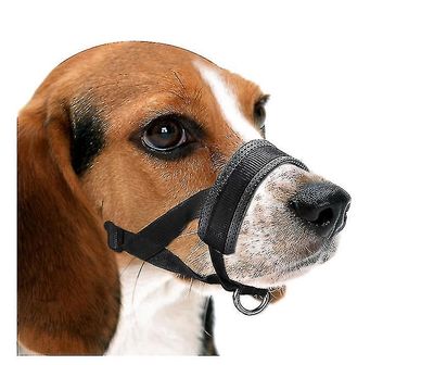 Hellävarainen kuonosuoja koirille - estää puremasta ei-toivottua pureskelua1kplsblack