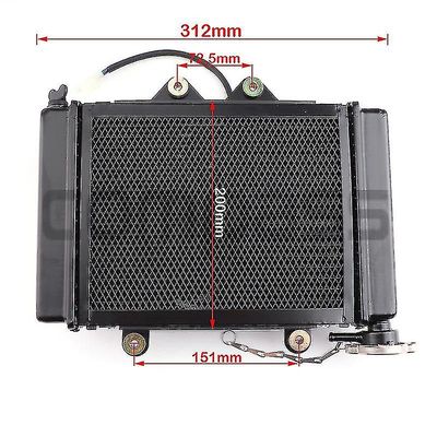 200cc 250cc vannkjølt motor kjøler radiator kjøling med vifte for motorsykkel motorsykkel quad 4x4 atv utv deler god