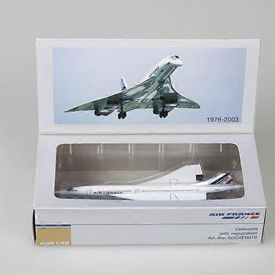 1/400 Concorde Air France lentokone malli 1976-2003 Matkustajakoneseos Painevalettu lentokonemalli Lasten syntymäpäivä Lahjalelut kokoelma Pyörillä