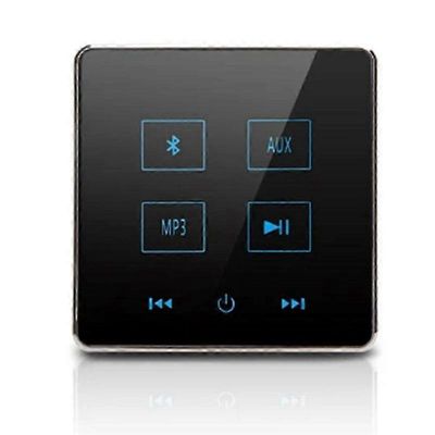 Kotiteatteri Bluetooth-seinävahvistin kosketusnäytön musiikkipaneeli Kodin taustaäänijärjestelmän tuki USB TF -kortti (musta)