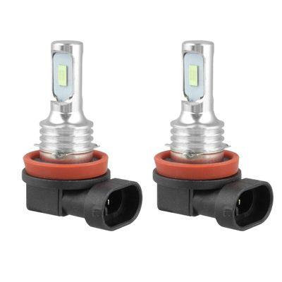 Super H8 H9 H11 LED frontlys pære kit høy / lav strålelys 8000LM 8000K isblå 80W svart