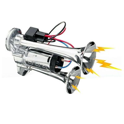 12V 600Db kaksisarvinen erittäin kova sähköinen magneettiventtiili auto sähköinen ilmatorvi sähköpumpun torvi autoille, veneille kuorma-autoille Hopea