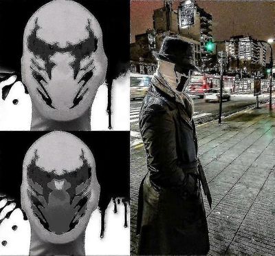 2022 Halloween maaginen liikkuva musteblot-hengitysnaamio