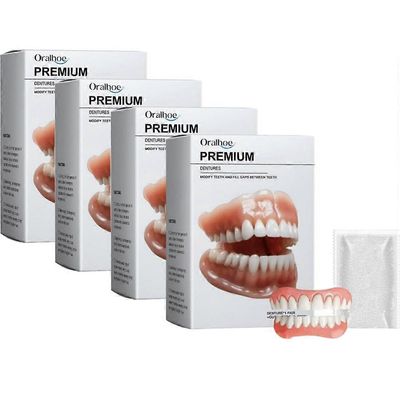 Ensiluokkainen hammasproteesisarja, edistynyt silikoninen reline-hammasproteesisarja kosmeettisiin hammaslaminaatteihin täydellisen hymyn saavuttam...