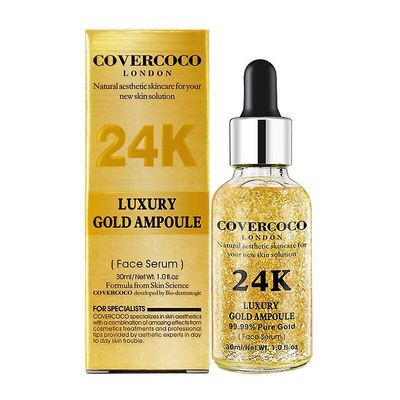24k Gold Face Serum konsentrert flytende hud fuktighetsgivende og fuktighetsgivende