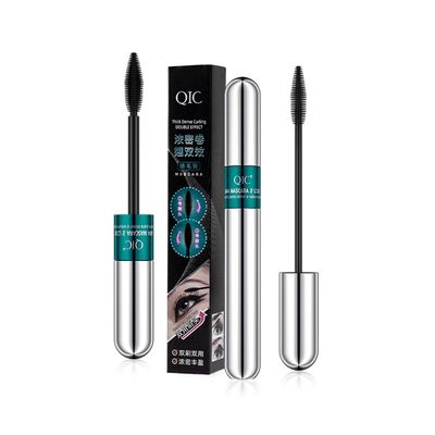 2 i 1 Vibely Mascara 5X lengre vanntett kosmetikk for naturlig forlengelse og fortykning Ingen klumping 4D silkefiber mascara Blå