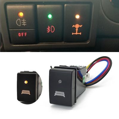 For Suzuki Jimny 2007 - 2015 oransje lys bil lys bar bryterknapp med tilkoblingsledning