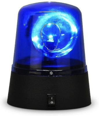 Pyörivä sininen Led Poliisiauto Majakka Disco Party Dj Light Lamp Rave Strobe Siren korkealaatuinen