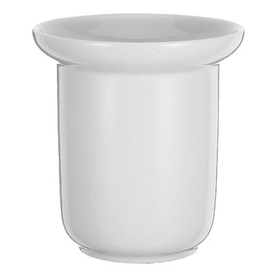 Kylpyhuoneen harjateline WC-pesuri keraamisen kulhon puhdistukseen Valkoinen 12.80X11.50X11.50CM