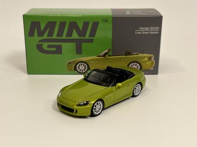 Honda S2000 AP2 Lime Green Metallic RHD 1:64 skala Mini GT MGT00396R