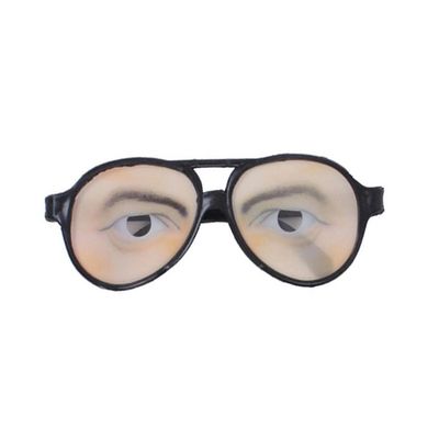 Unike solbriller Morsom vits Briller Briller Øyne Dem Realistisk Utendørs lekesett Tricking Prop Halloween Eye Briller