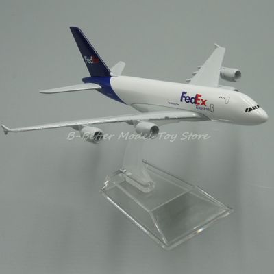 01:400 Helstøpt Metal Plane Modell leketøy Fedex Express A380 kopi Collector Edition