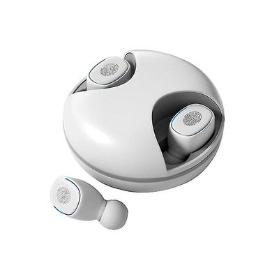 Coosilo Tws trådløse hovedtelefoner Mini True Bluetooth 5.0 øretelefoner Ørepropper In-ear Headset hvid