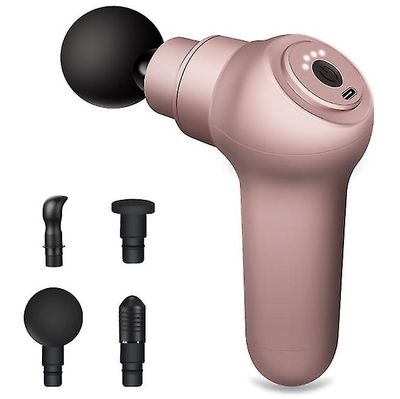 Coosilo Massage Gun Fascia Gun Muscle Relax Massage USB Opladning Elektrisk Massager Body Massager Pink