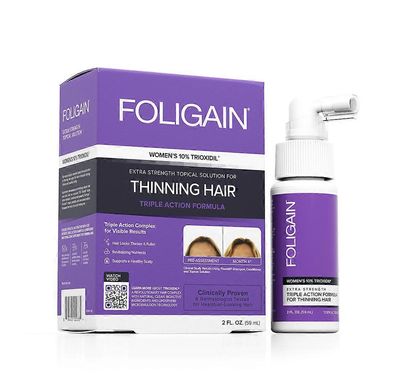 Foligain Foligainin kolmivaikutteinen hoito oheneville hiuksille naisille, joissa on 10% trioksidiilia® (2 fl oz) 59ml 1 kuukauden toimitus
