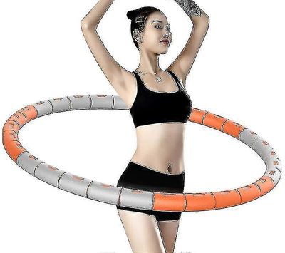 Ruostumattomasta teräksestä valmistettu painonpudotusharjoitusrengas, 6 osaa oranssi ja harmaa