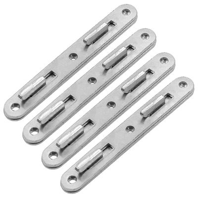 Puinen sänkykisko, joka yhdistää liittimet, 5 tuuman pyöreä sinkki-sängyn koukku, 4 liitäntäliittimen sarja sakeuttaa huonekalujen sängyn laitteistoa