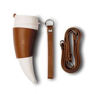 Geit horn kaffe krus 230ml rustfritt stål vakuum kopp flaske te kopper reise par vannflaske wi