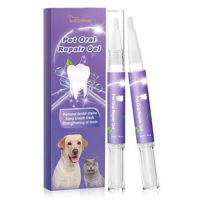3ml Pet Oral Repair Gel Tehokas virkistävä hengitysgeeli koiralle 2pcs