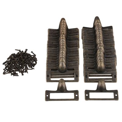 100Pcs antikke fast skab skuffe etiket ramme kortholder 53x33mm zink legering