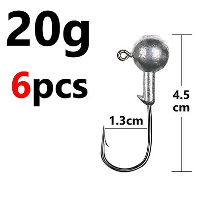 Unbrand 1g 2g 3g 4g 5g 10g 20g 22g 25g 28g Crank Jig Head Hook Hook Head Jig Lure Hard Bait Soft Worm Jig Krog til fiskeri