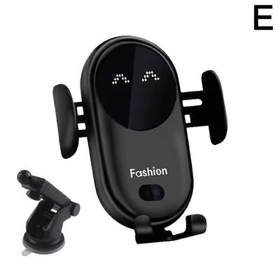 Puhelinteline S11-auton langattomalle laturille, ilmapistorasiaan Black with suction cup