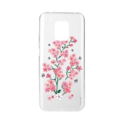 Crazy Kase Hull For Xiaomi Redmi Note 9s Soft Sakura Blomster