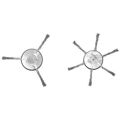 Rikkakasvien syöjän terät teräslangasta valmistetut ruohotrimmerin päät pyöristetty reuna rikkakasvien trimmeri, teräslangasta valmistettu pyörälli...