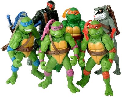 6 stk Ninja Turtles Action Figur Tegneserie Tartaruga Ninja Leker For Barn Anime Figur Doll Bursdag Gaver-r