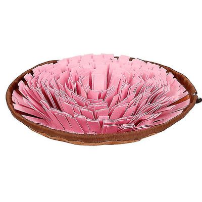 Tianzun Snuffle Mat for hunder, Sniff Mat Dog Toys for kjedsomhet og stimulerende, oppfordrer Natural Foraging Ferdigheter Rosa
