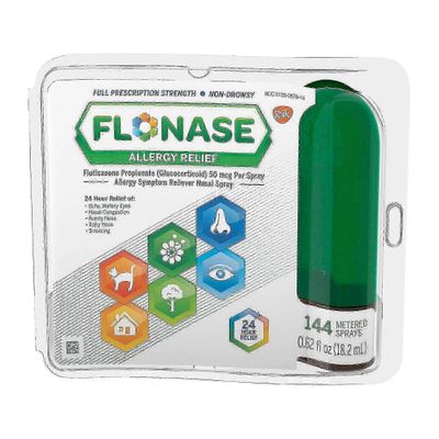 Flonase Flonaasi allergian lievitys nenäsumute, 24 tunnin ei-unelias allergialääke, 1 ea