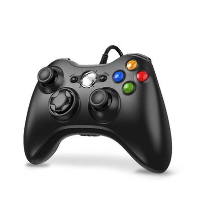 USB langallinen peliohjain joypad peliohjain pelijärjestelmä PC, musta